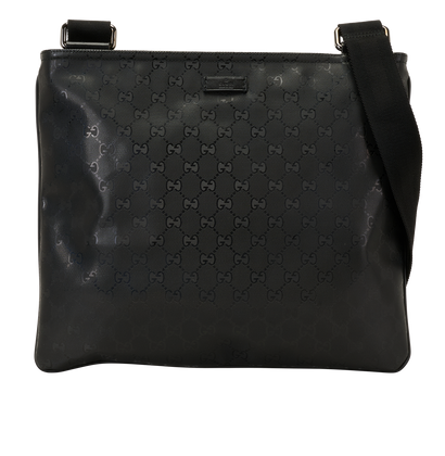 Vintage GG Messenger, &pound;275, Handbags, Black, Canvas, Front view